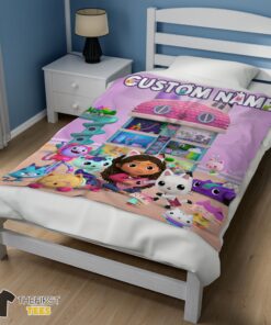 Original Disney’s Gabby’s Dollhouse With Our Cute Girl Fleece Blanket Customize Blanket - Image 3