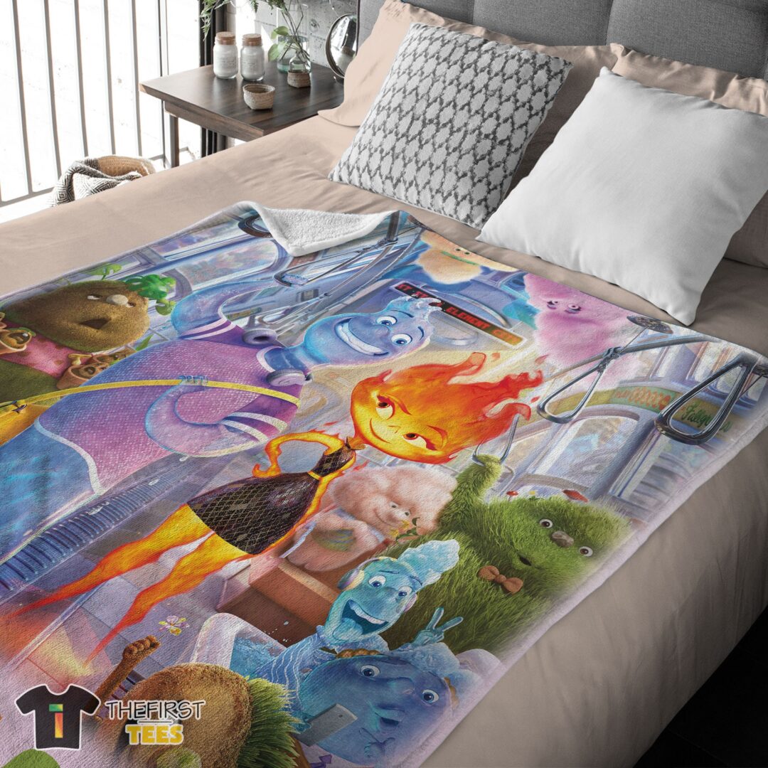 original-elemental-characters-ember-lumen-wade-with-friends-blanket-fleece-customized-blanket-mk-02 Original Elemental Characters Ember Lumen Wade With Friends Blanket Fleece Customized Blanket - Image 3