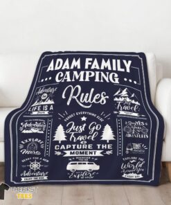 Original Family Camping Rulers Capture The Moment Blanket Fleece Customized Blanket - Image 3