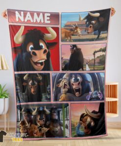 Original Ferdinand And Friends The Gentle Bull's Journey Blanket Fleece Customized Blanket