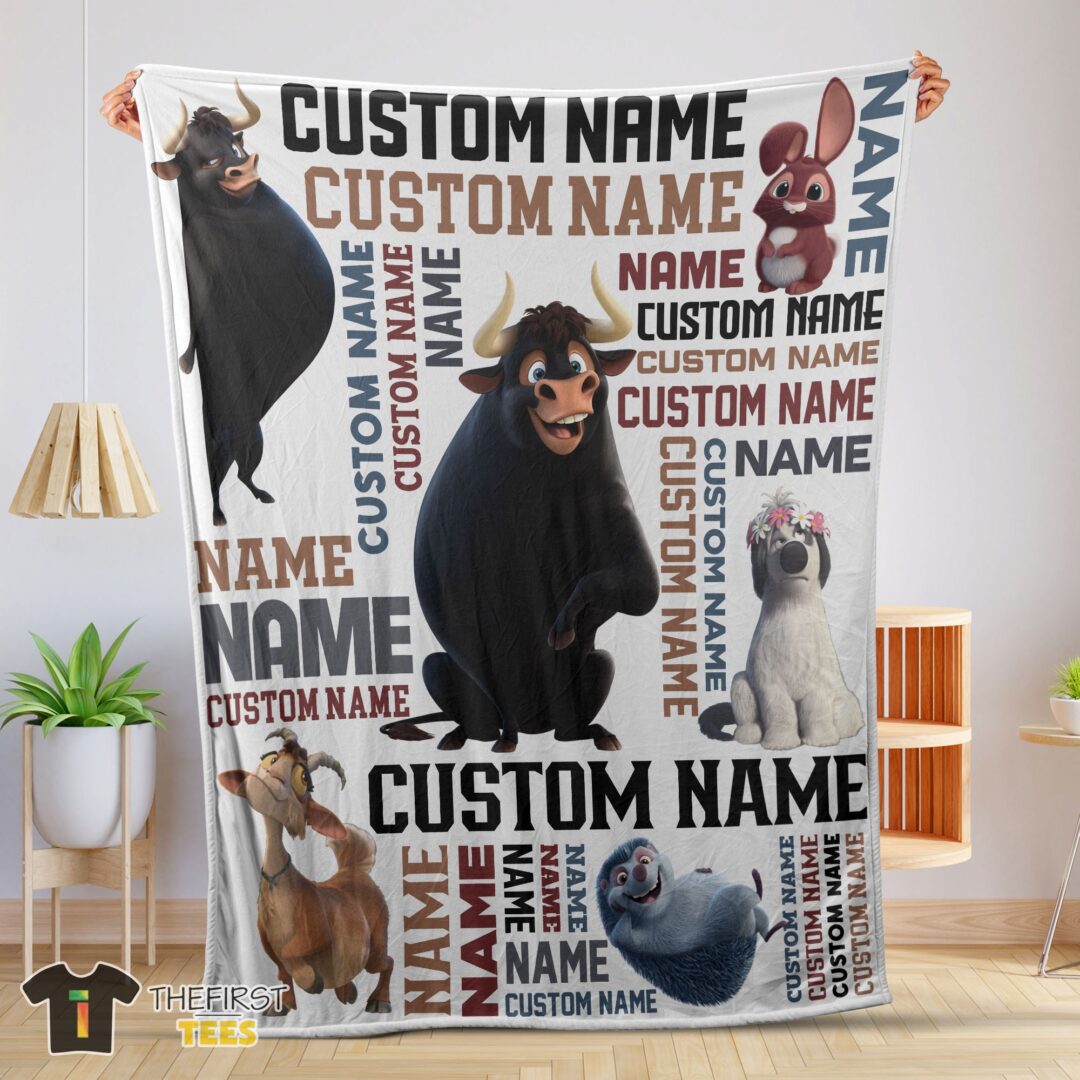 original-ferdinand-the-bull-and-friends-blanket-fleece-customized-blanket-mk-01-1 Original Ferdinand The Bull And Friends Blanket Fleece Customized Blanket