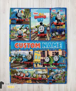Original Good Thomas & Friends Collage Blanket Fleece Customized Blanket