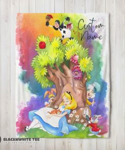 Original Hot Disney Alice In Wonderland Dreaming Blanket Fleece Customized Blanket