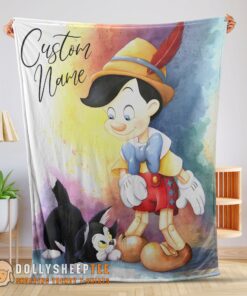 Original Hot Disney Cartoon Pinocchio Blanket Fleece Customized Blanket