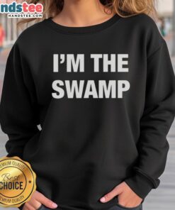 Original I'm The Swamp Sweatshirt in vibrant colors, showcasing unique swamp-themed design perfect for casual wear.