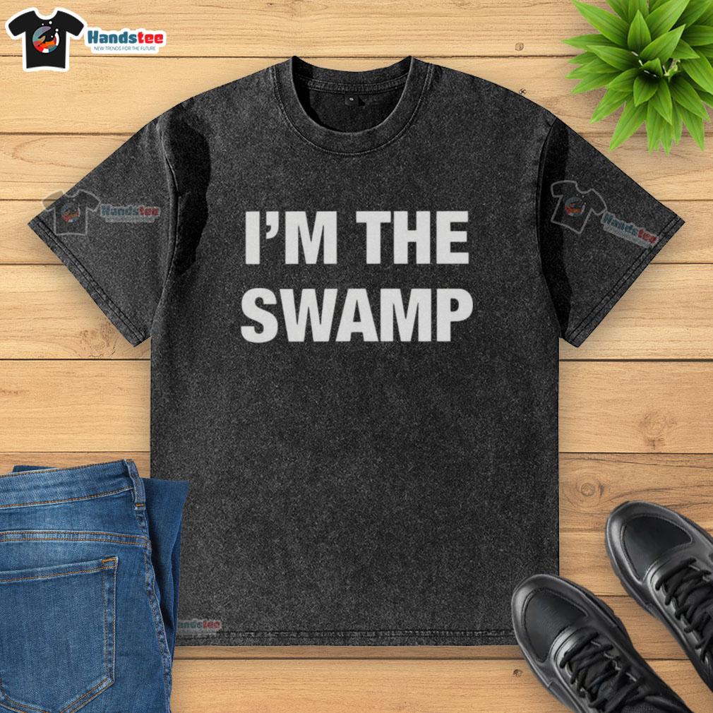 original-im-the-swamp-washed-t-shirt Original I'm The Swamp Washed T-Shirt in soft cotton, featuring a unique swamp-themed design, perfect for casual wear.