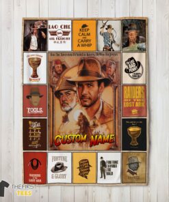 Original Indiana Jones Raiders Of The Lost Ark Adventure Blanket Fleece Customized Blanket