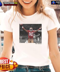 Original Jerry Rice San Francisco 49ers NFL Pay Homage ladies tee featuring vibrant team colors and unique design.