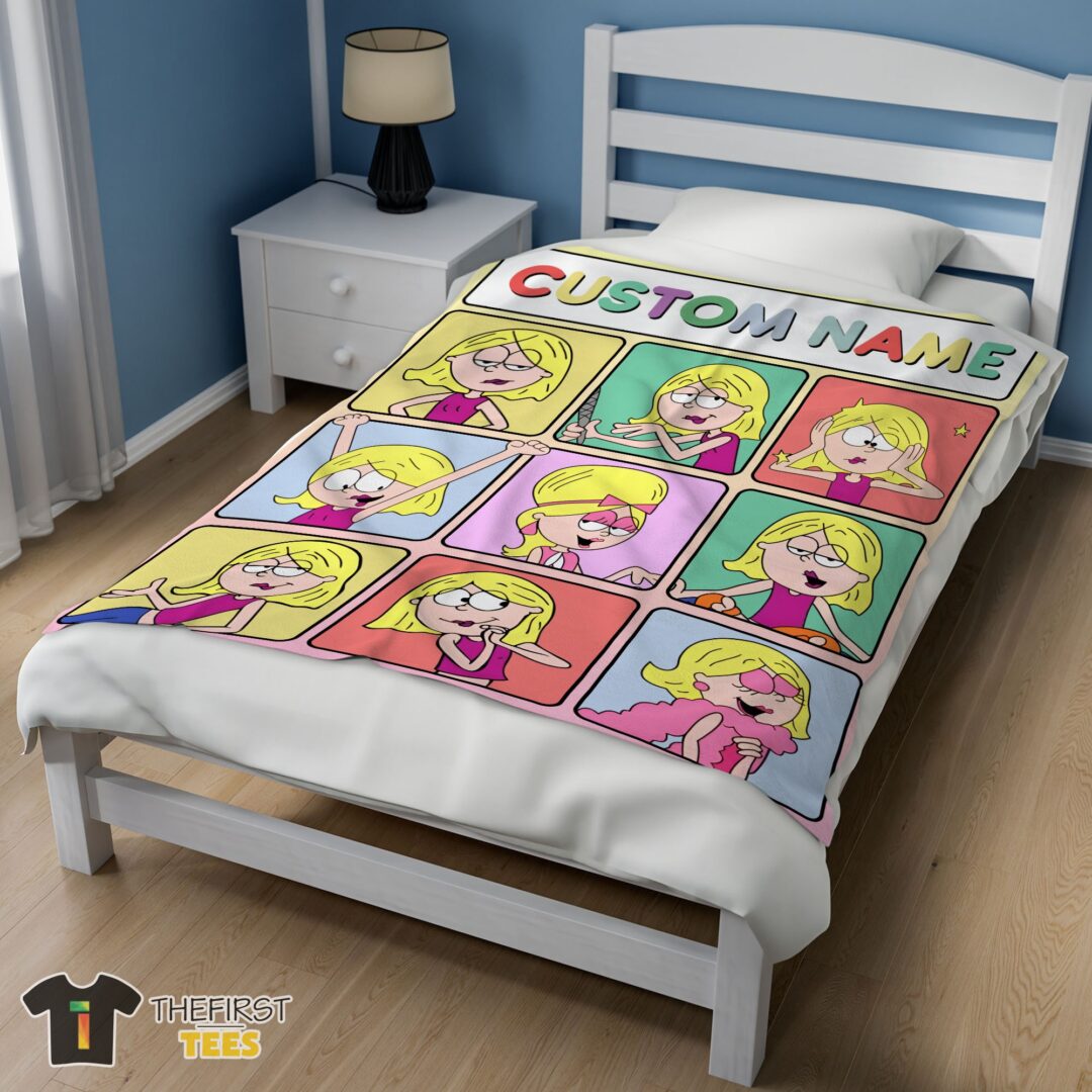 original-lizzie-mcguire-cartoon-character-blanket-fleece-customized-blanket-mk-02 Original Lizzie Mcguire Cartoon Character Blanket Fleece Customized Blanket - Image 3