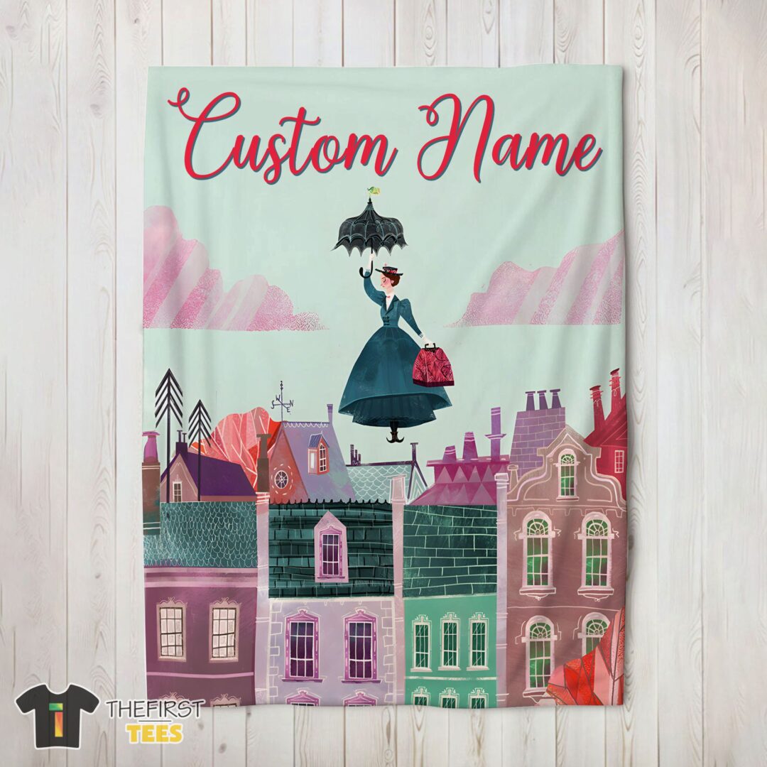 original-mary-poppins-film-classic-movie-blanket-fleece-customized-blanket-mk-02 Original Mary Poppins Film Classic Movie Blanket Fleece Customized Blanket