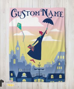 Original Mary Poppins Returns Holiday Blanket Fleece Customized Blanket