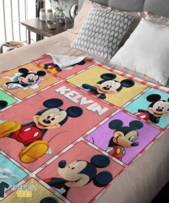 Original Mickey Mouse Collage Blanket Fleece Customized Blanket - Image 4