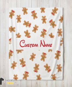 Original Mickey Mouse Gingerbread Delight Blanket Fleece Customized Blanket