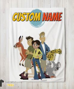 Original Nice Wild Kratts Characters Blanket Fleece Customized Blanket