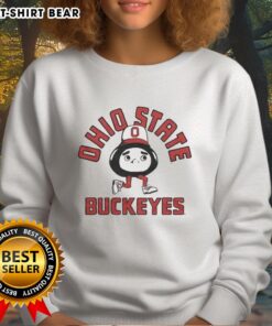 Original Ohio State Buckeyes Brutus mascot sweatshirt featuring vibrant colors and team logo, perfect for fans.