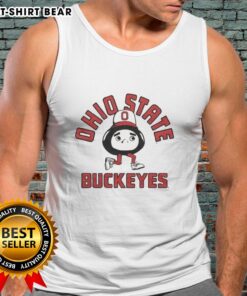 Original Ohio State Buckeyes Brutus mascot tank top featuring vibrant design, perfect for game day and fan apparel.