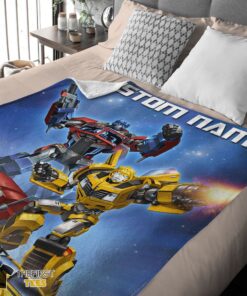Original Optimus Prime  And Bumblebee Transformers Movie Blanket Customize Blanket - Image 4