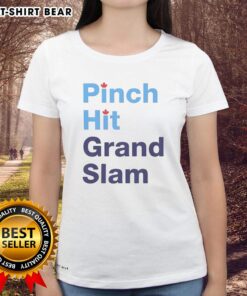 Original Pinch Hit Grand Slam Baseball Lover Ladies Tee in vibrant colors, perfect for passionate female baseball fans.