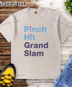 Original Pinch Hit Grand Slam Baseball Lover Washed T-Shirt featuring a vintage design for baseball enthusiasts.