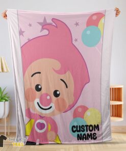 Original Pink Plim Plim Love Blanket Fleece Customized Blanket