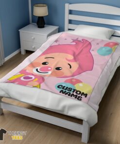 Original Pink Plim Plim Love Blanket Fleece Customized Blanket - Image 3