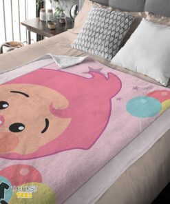 Original Pink Plim Plim Love Blanket Fleece Customized Blanket - Image 4