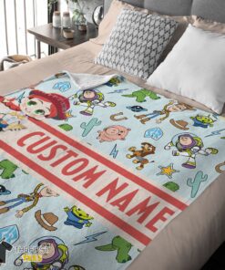 Original Pixar Toy Story Cowgirl With All Friends Blanket Fleece Customized Blanket - Image 4