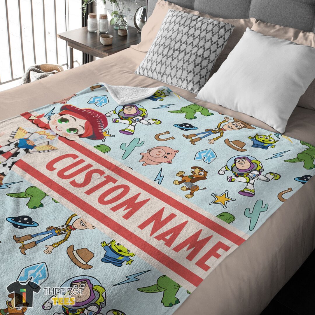 original-pixar-toy-story-cowgirl-with-all-friends-blanket-fleece-customized-blanket-mk-03 Original Pixar Toy Story Cowgirl With All Friends Blanket Fleece Customized Blanket - Image 4
