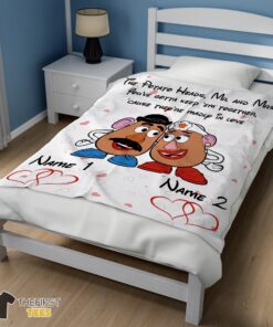 Original Pixar Toy Story Mr. Potato And Ms. Potato Blanket Fleece Customized Blanket - Image 3