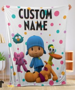 Original Pocoyo And Friends Blanket Fleece Customized Blanket