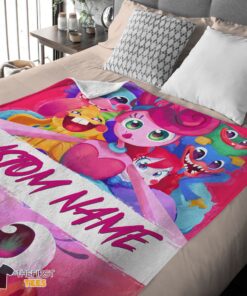 Original Poppy Playtime Mommy Long Legs And Friends Blanket Fleece Customized Blanket - Image 4
