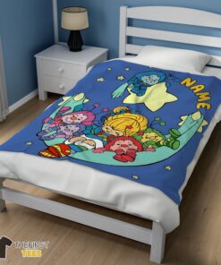 Original Rainbow Brite Sleeping on the Star Blanket Fleece Customized Blanket - Image 3
