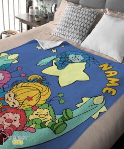 Original Rainbow Brite Sleeping on the Star Blanket Fleece Customized Blanket - Image 4