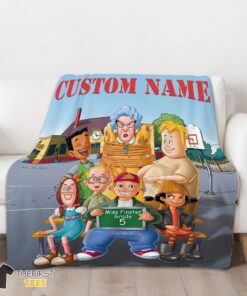 Original Recess Cartoon Miss Finster Grade 5 Blanket Fleece Customized Blanket - Image 3