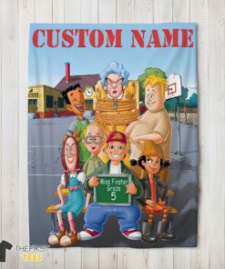 Original Recess Cartoon Miss Finster Grade 5 Blanket Fleece Customized Blanket