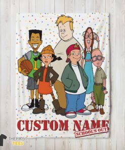 Original Recess Cartoon School's Out Blanket Fleece Customized Blanket