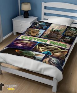 Original Star Wars Baby Yoda Collage Blanket Fleece Customized Blanket - Image 3