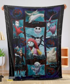 Original The Nightmare Before Christmas Jack Skellington Family Halloween Customized Blanket
