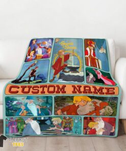Original The Sword In The Stone Magical Journey Collage Blanket Fleece Customized Blanket - Image 3