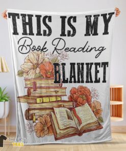 Original This Is My Book Reading Blanket Fleece Customized Blanket