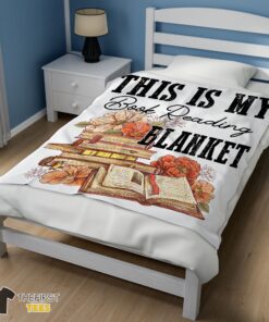Original This Is My Book Reading Blanket Fleece Customized Blanket - Image 3