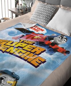 Original Thomas & Friends The Super Engine Poster Blanket Fleece Customized Blanket - Image 4