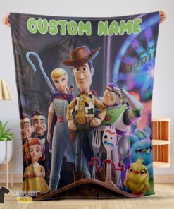 Original Toy Story 4 Poster Blanket Fleece Customized Blanket