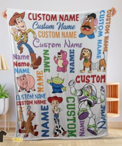 Original Disney Toy Story Cartoon Characters Blanket Fleece Customized Blanket