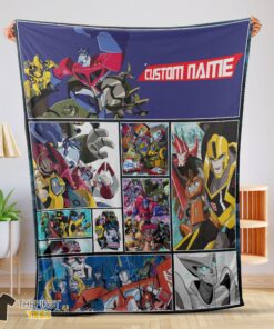 Original Transformers Animated Characters Blanket Fleece Customized Blanket