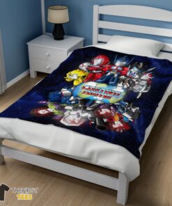 Original Transformers Team Chibi Cute Fleece Blanket Customize Blanket - Image 3