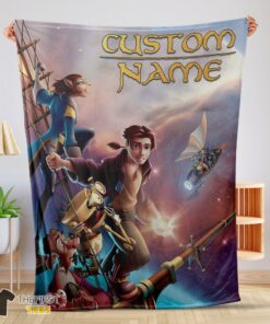 Original Treasure Planet Movie Poster Blanket Fleece Customized Blanket