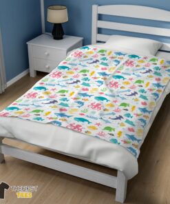 Original Under The Sea Pattern Blanket Fleece Customized Blanket - Image 3