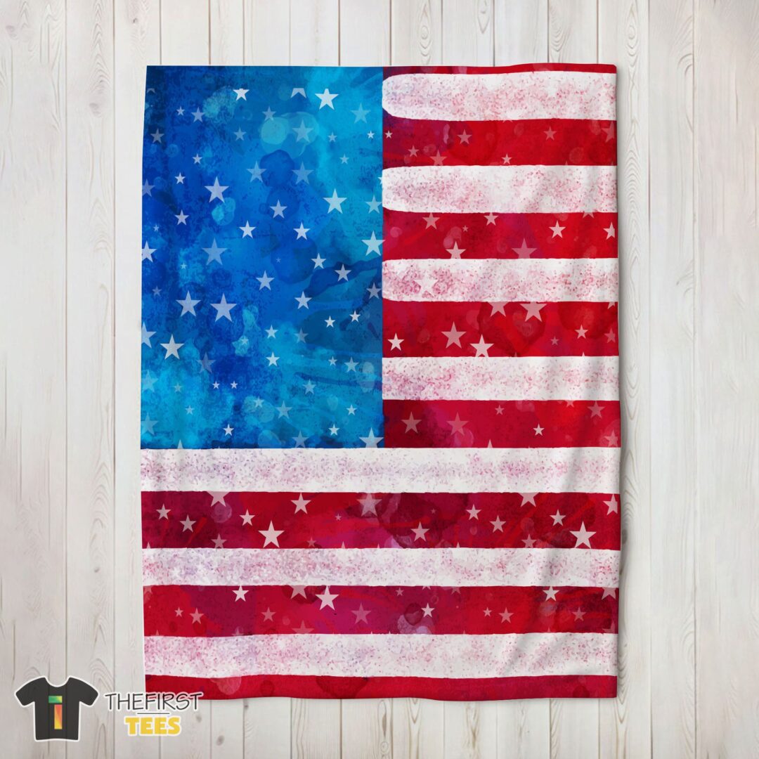 original-watercolor-american-flag-distressed-usa-patriotic-blanket-fleece-blanket-mk-02-1 Original Watercolor American Flag Distressed USA Patriotic Blanket Fleece Blanket