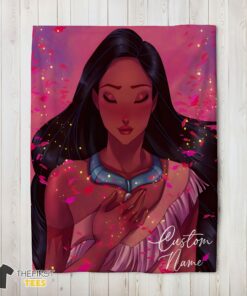 Original Whispers Of The Wind Pocahontas Colors Of The Wind Blanket Fleece Customized Blanket